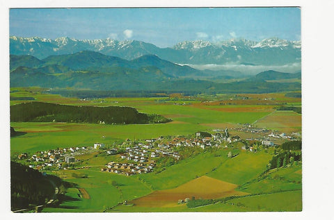 AK Blick über Althofen und das Krappfeld zu den Karawanken.