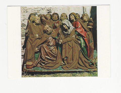 AK Hochfeistritz. Tod Mariae (Holzrelief).