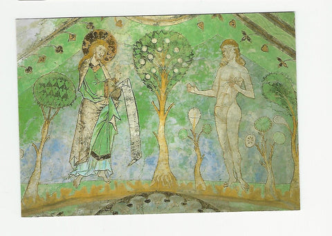 Karte Dom zu Gurk. Salvatorianerkolleg. Romanische Fresken der Westempore (1263) Erschaffung des Adam.