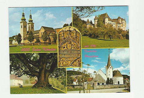 AK 1000 Jahre Kärnten. Gurk Dom. Schloß Frauenstein. Dorfkirche Glantschach.