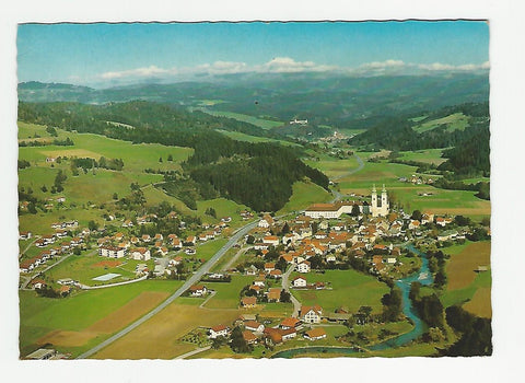 AK Blick auf Gurk mit dem Dom und Salvatorianerkolleg.
