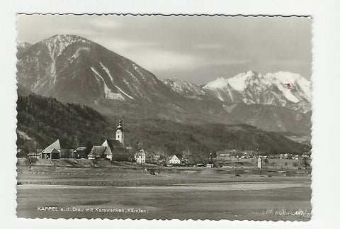 AK Kappel an der Drau mit Karawanken.