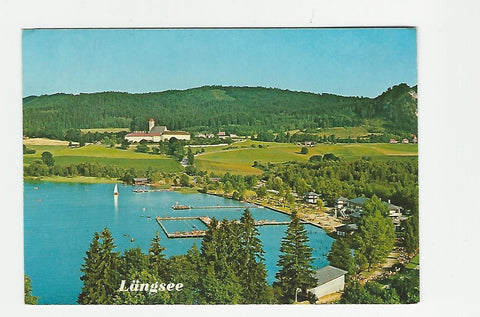 AK Längsee. Strandbad und Schloßpension St. Georgen am Längsee.