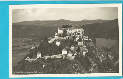 AK Schloss Hochosterwitz. Fliegeraufnahme.