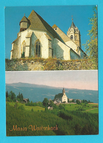 AK Maria Waitschach ob Hüttenberg. Spätgotische Bergknappenkirche.