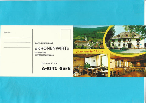 Doppel-AK Gurk. Kronenwirt. Domplatz 8.