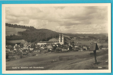AK Gurk in Kärnten mit Strassburg. (1937)