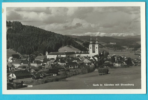 AK Gurk in Kärnten mit Strassburg. (1935)