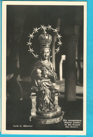 AK Gurk in Kärnten. Die wunderbare Mutter Gottes in der Krypta des Domes. (1937)