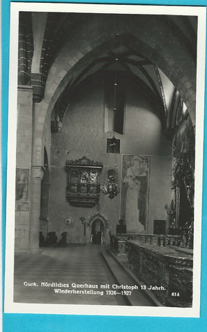 AK Gurk. Nördliches Querhaus mit Christoph. (1933)