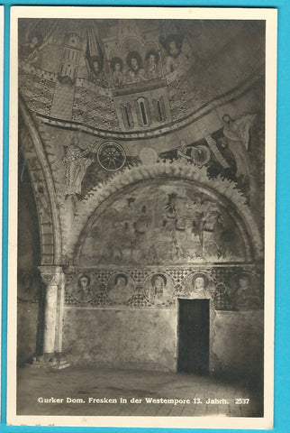 AK Gurker Dom. Fresken in der Westempore 13. Jh. (1935)