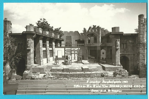 AK Friesacher Burghofspiele 1961. Bühne zu H. v. Kleist Der Zerbrochene Krug. (Entw. Arch. . Sandler).