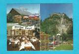 AK St. Georgen am Längsee. Cafe Restaurant Tatzer. Am Fuße Burg Hochosterwitz 4. Familie Franz Grojer jun.