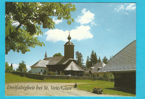 AK Pfarr- und Wallfahrtskirche Heiligste Dreifaltigkeit am Gray bei St. Veit/Glan.