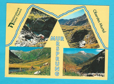AK Murursprung und Quellgebiet im Talschluß mit Blick zum Weißeck.