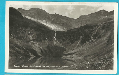 AK Unterer Rotgüldensee mit Rotgüldenkees & Hafner. (1930)