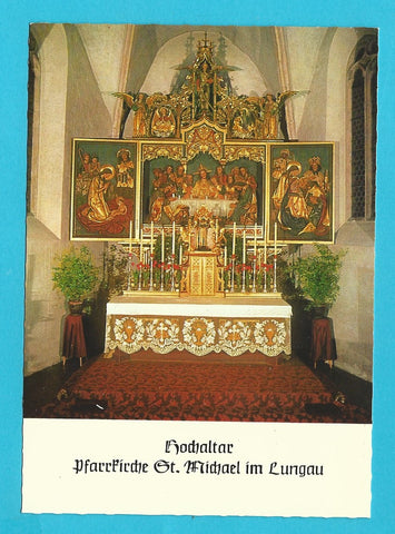 AK St. Michael im Lungau. Hochaltar. Pfarrkirche. (Bildhauer Josef Bachlechner)