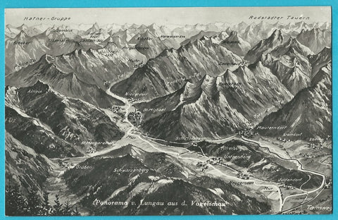 AK Panorama vom Lungau aus d. Vogelschau. (1935)