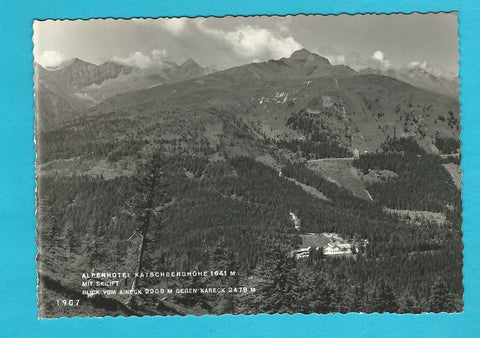 AK Alpenhotel Katschberghöhe mit Skilift. Blick zum Aineck.