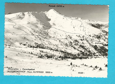 AK Skiparadies - Kareckgebiet Alpengasthof - Haus Almfried.