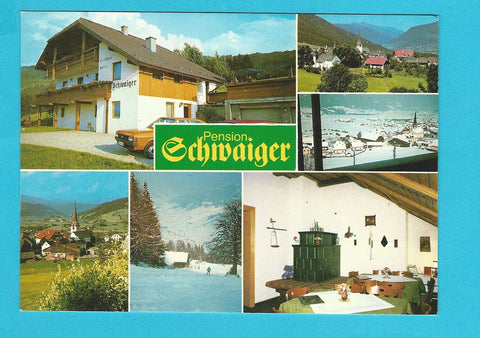 AK St. Margarethen im Lungau. Pension Schwaiger. Schlögelbergweg Nr. 133.