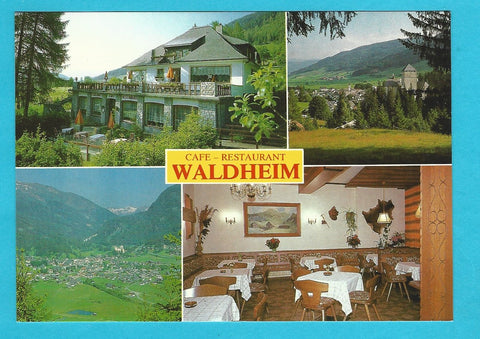 AK Mauterndorf 243. Cafe Restaurant Waldheim. Fam. Neuhöfers.