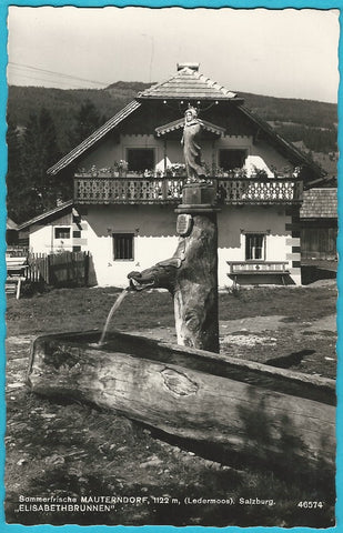 AK Mauterndorf. Ledermoos. Elisabethbrunnen. (1957)