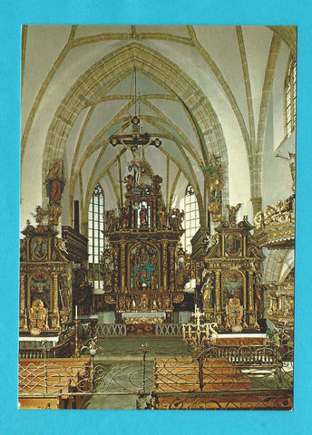 AK Tamsweg. Wallfahrtskirche St. Leonhard. Innenraum der Wallfahrtskirche.