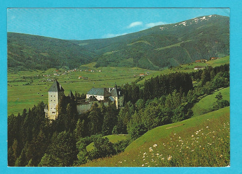 AK Schloß Moosham gegen St. Margarethen und Aineck.