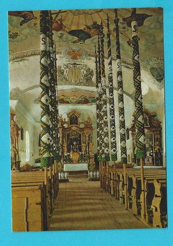 AK Zederhaus im Lungau. Prangstangen in der Kirche ausgestellt.