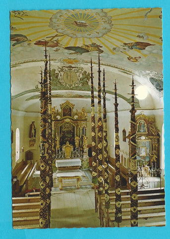 AK Zederhaus. Prangstangen in der Kirche. Johannis-Prozession.