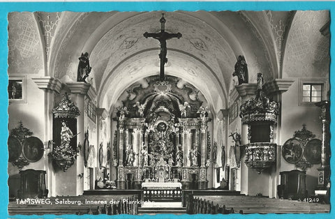 AK Tamsweg. Inneres der Pfarrkirche.