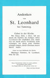 Andachtsbildchen Andenken von St. Leonhard bei Tamsweg.