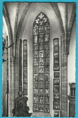 AK Tamsweg. St. Leonhardkirche. Gnadenstuhlfenster. (1959)