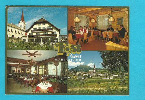 AK Mariapfarr. Gasthof Post - Örglwirt. Familie Armin und Elfriede Santner.