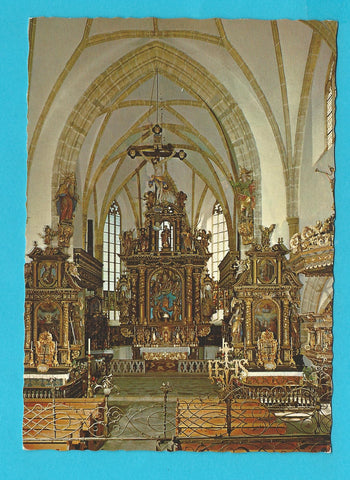 AK Wallfahrtskirche St. Leonhard bei Tamsweg. Innenraum der Wallfahrtskirche.