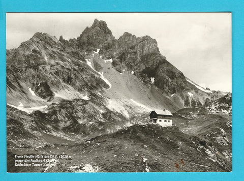 AK Franz Fischer Hütte des ÖAV gegen den Faulkogel. Radstädter Tauern.