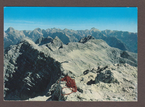 AK Dalla cima del Mte Canin vista del Mangart e del Tricorno. (Alpi Giulie)