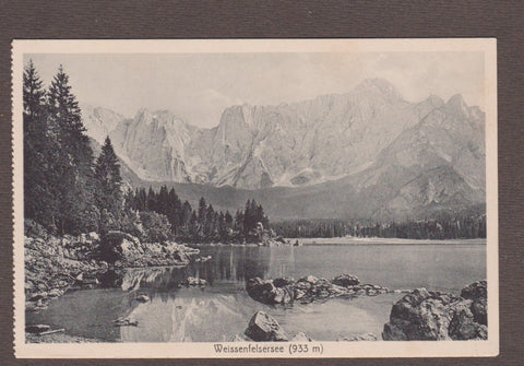 AK Weissenfelsersee. (1913) Lago di Fusine.