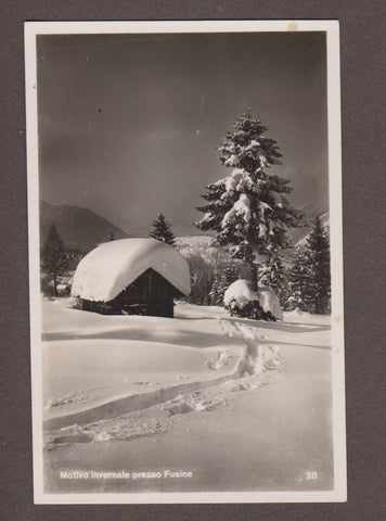 AK Motivo invernale presso Fusine. (um1937)