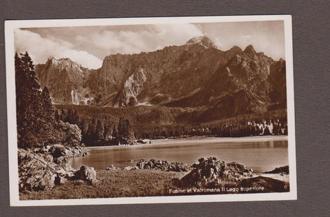 AK Fusine in Valromana. Il Lago superiore. (1938)