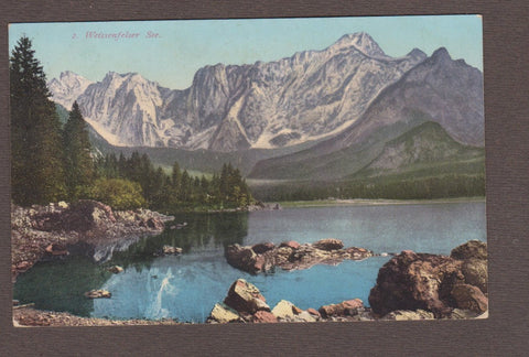 AK Weissenfelser See. (1911) Lago di Fusine.