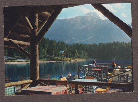 AK Fusine in Valromana - Il Lago inferiore. Sullo sfondo il Gruppo del Mangart.