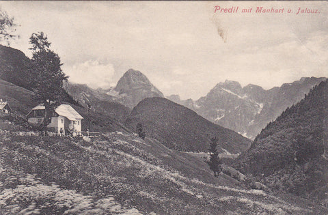 AK Predil mit Mangart u. Falouz. (1911-12)