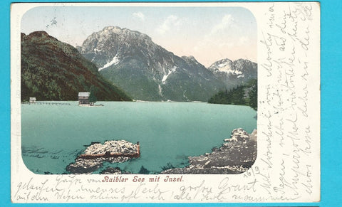 AK Raibler See mit Insel. (1903)