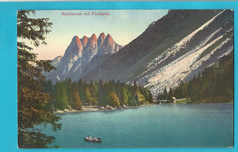 AK Raiblersee mit Fünfspitz. (1915-16)