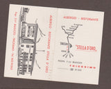 Visitenkarte. Tricesimo. Albergo Ristorante Stella D'Oro. Propr. F.lli Biasizzo.