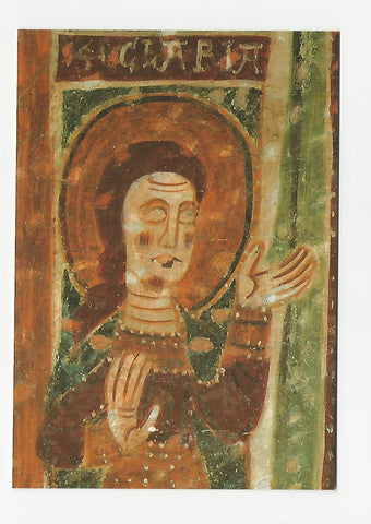 AK San Pietro di Feletto - La Pieve. Particolare degli affreschi della navata centrale.