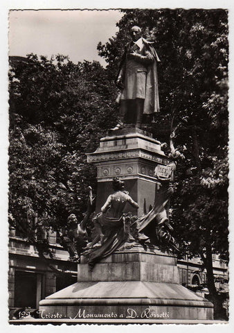 AK Trieste – Monumento a D. Rossetti.