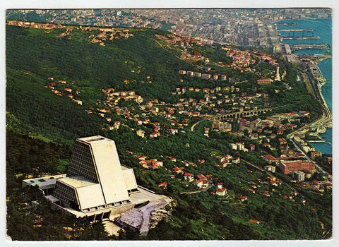 AK Trieste. Panorama e Santuario di Monte Grisa.